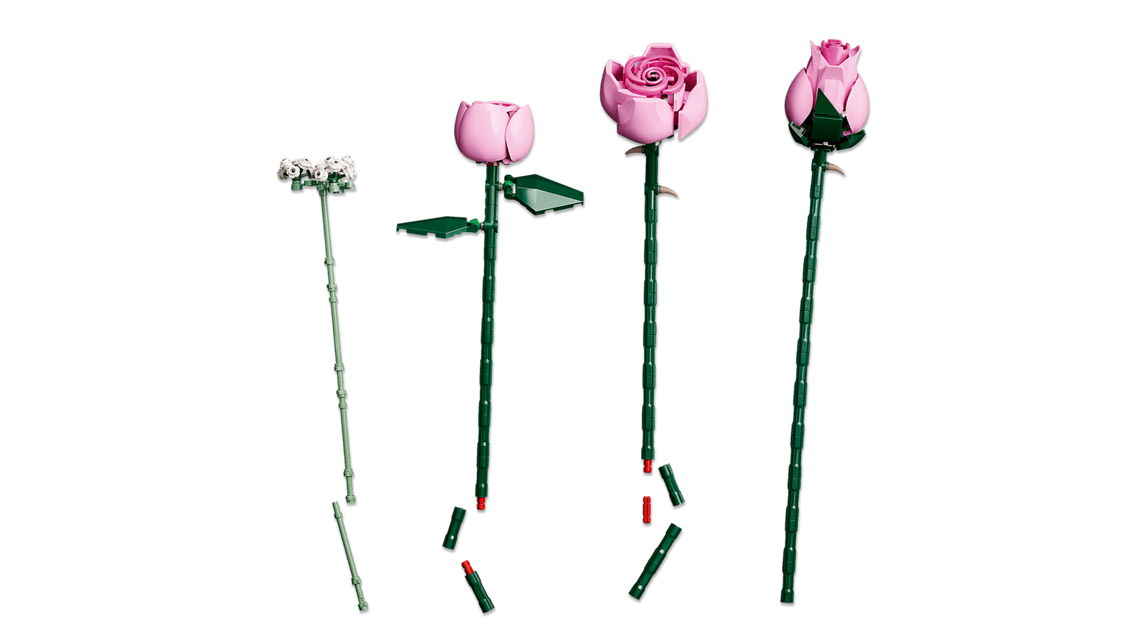 Adult-oriented LEGO&reg; botanical flower builds