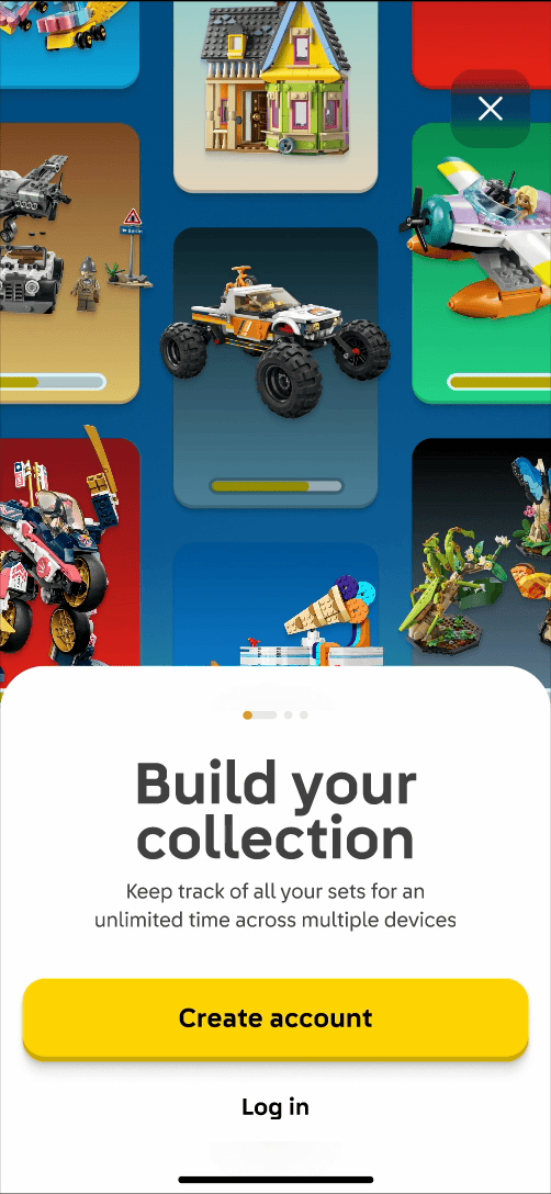 LEGO signup experience preview